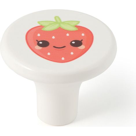 Blister con 6 pomos de plástico con acabado fresa, dimensiones: 33x33x27mm ø: 33mm - (1/3)