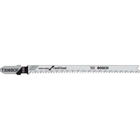 Bosch T308 BOF Bi-Metall Sägeblatt 117 mm für Stichsäge