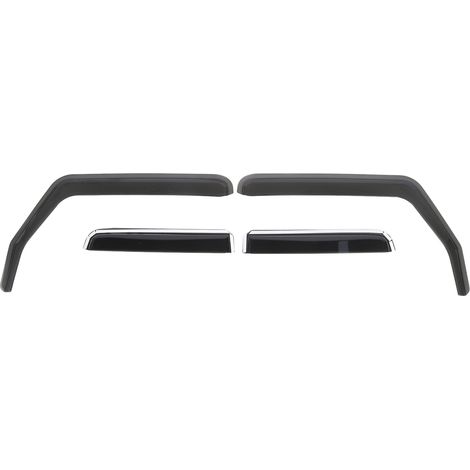 Ensemble de 4 déflecteurs d'air pour vitres, en polyéthylène durable, protection contre la pluie, pour Jeep Wrangler Unlimited JK 4 portes (2007-2018) (1/5)