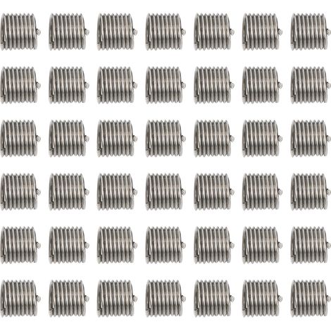 Packung mit 100 Reduziereinsätzen für Muttern (Außen- und Innengewinde), Reparaturwerkzeug, Edelstahlbefestigungselement M2,5 x 0,452D (1/5)