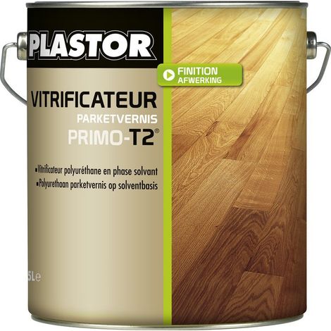 Plastor – Vitrificateur polyuréthane extra mat 5L – Protection élevée contre rayures et taches – Pour parquets intérieurs et sols chauffants