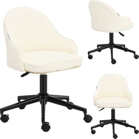 Sgabello cosmetico, sedia da parrucchiere, sgabello, sella, SPA, mobile, bianco (1/5)