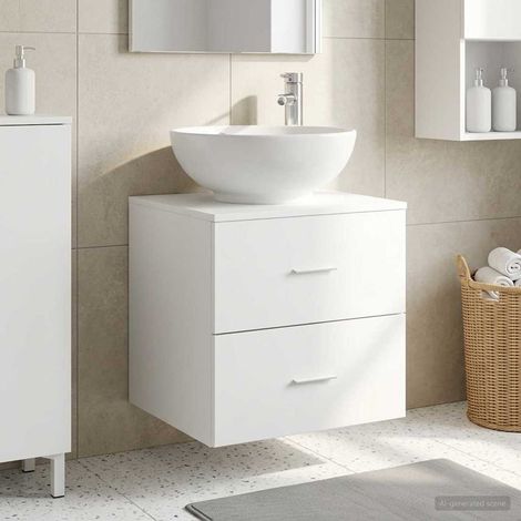 Vanidad con Lavabo de Pared  49,5 x 44,5 x 66,5 cm