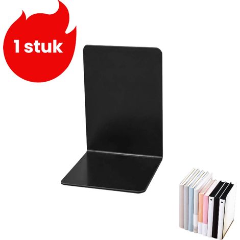 serre livres monobloc organiseur de bureau séparateur de livres classeur créatif convient au bureau à l école et à la maison noir 1 pièce (1/5)