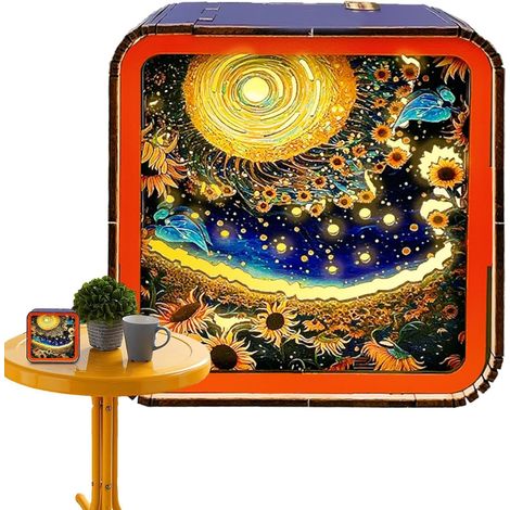 Veilleuse 3D Puzzles en Bois, Veilleuse Puzzles en Bois (1/5)