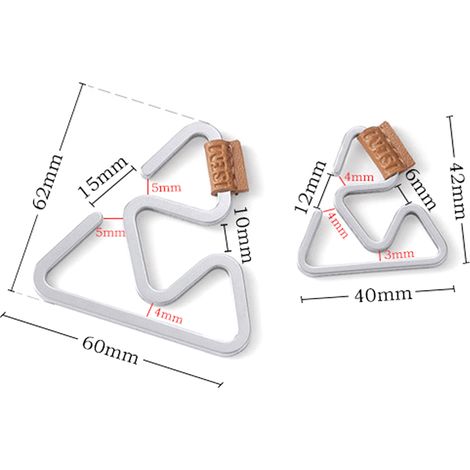Crochet de suspension multifonctionnel, pour tente, Camping en plein air, randonnée, lanterne, boucle suspendue, en acier inoxydable, léger et solide (1/5)