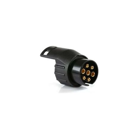 Adecuado para enchufes adaptadores de remolque, accesorios universales, adaptador de remolque impermeable de 7 pines a 13 pines, compatible con automóviles y camiones.