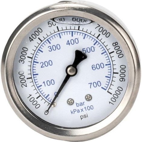 Manomètre pour nettoyeur haute pression - Compteur de pression d'eau à pompe haute pression