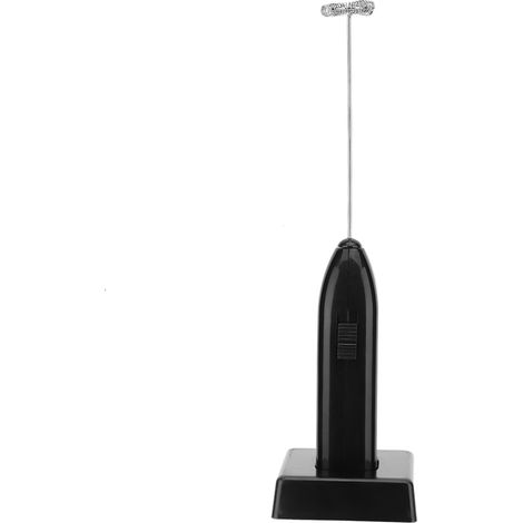Batteur Électrique À Main - Tige Et Ressort En Acier Inoxydable - Pour Œufs Café Thé Boissons - Noir - 1 Pièce
