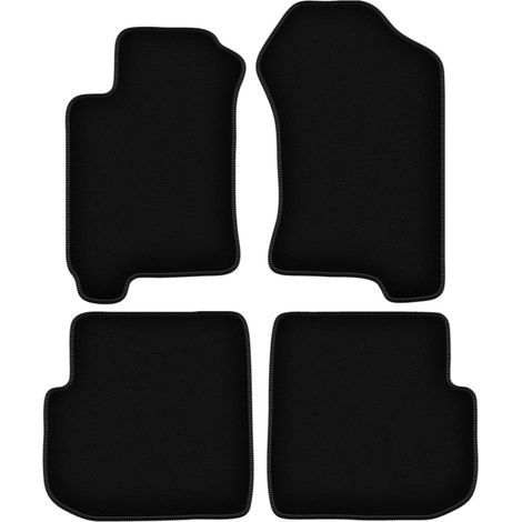 Tapis de sol BASIC en velours noir pour : Subaru Forester I crossover (1997-2002) (1/5)