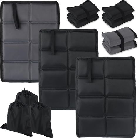 Pack de 3 Coussins Thermiques Pliables, Coussin d'Assise Extérieur Résistant à l'Eau, Coussin de Siège Extérieur Thermique, Coussin d'Assise Pliant Portable pour Enfants pour Camping en Plein Air (1/5)