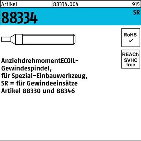 Gewindespindel R 88334 f.Einbauwerkzeug SR M7/Nr.1 Stahl 1 Stück AMECOIL (1/2)