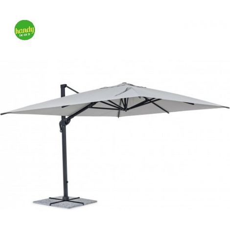 Vega Sonnenschirm 3x4 m bianco mit 360° Drehfunktion