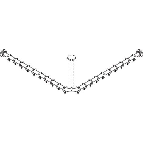 HEWI 801.34.99100 99 Barre VH Série 801, AM : 983x983 mm (1/2)