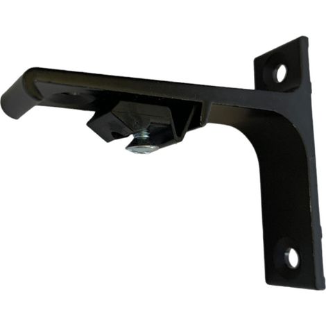DECORAIL - Support de fixation murale pour tringle rideau rail L75 mm Coloris - Noir (1/5)