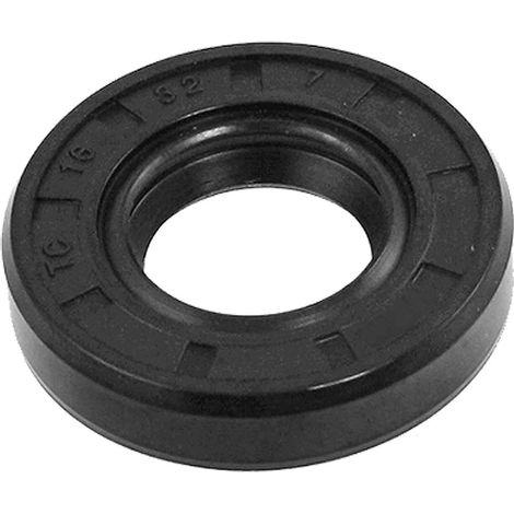 sourcing map Metric Rotary Shaft Oil Seal Shaft Seal 16x32x7mm TC Double Rubber Lips Black