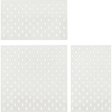 Meubles miniatures décoratifs, étagère murale en panneau perforé blanc (1/5)