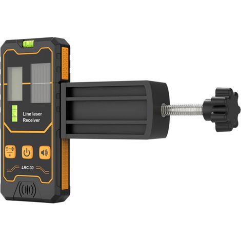 Récepteur laser 50m - Niveau à bulle double - Détecteur faisceau rouge - Pour travaux extérieurs