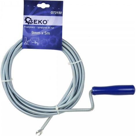 Geko Spirale per scarico in acciaio 5 m 9 mm