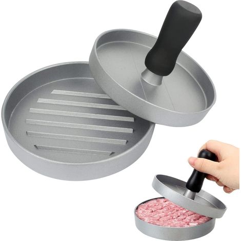 Presse à Hamburger, Marque Barbecook, Forme Galette Uniforme, Cuisine et Barbecue, Ustensile pour Hamburgers et Steak Haché, Facile à Nettoyer (1/5)