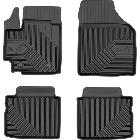Tapis de Sol de Voiture pour Suzuki Celerio 2014-2025 TPE Imperméable Noir 4Pcs (1/5)