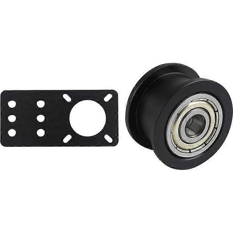 Poulie lisse de détail à roue libre à rainure en V - Imprimante 3D CNC Reprap avec roulement et imprimante 3D - Moteur pas à pas Nema 17 en aluminium M (1/5)