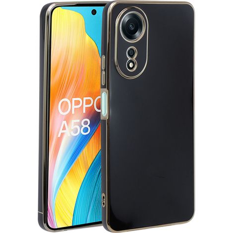 Funda para Oppo A58 4G, Glamour CamShield, negra (1/5)