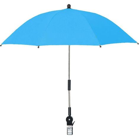 Parasol de chaise avec pince universelle et clip, réglable à 360°, bleu (1/4)