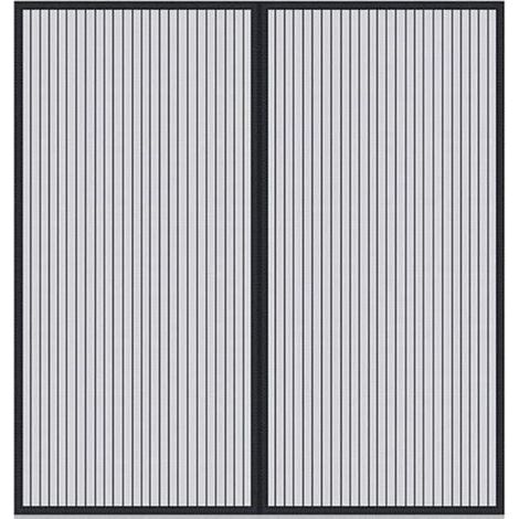 Magnetisches Moskitonetz für Türen und Fenster – kein Bohren erforderlich, einfache Montage – 1 Set, schwarz, 120 x 150 cm (1/5)