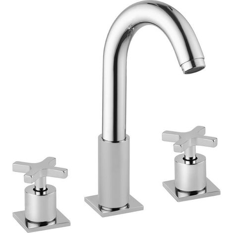 TRAX Mitigeur de lavabo 3 trous, chromé (1/4)