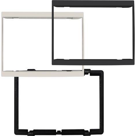 Kit compatibile con Vimar Linea 3 moduli Bianco e Nero Perry 1PAK003LAB