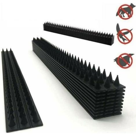 Barrière Anti-Pigeons - Bande À Pics En Polypropylène Résistant Aux Intempéries - Pour Toit Balcon Fenêtre - 10 Pièces De 5 M (1/4)