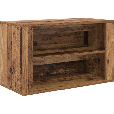 Zapatero Madera vieja 75 x 35 x 45 cm Madera contrachapada vidaXL