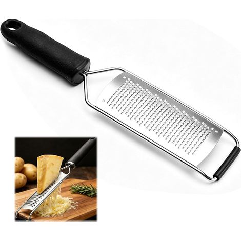 Rallador y pelador de queso manual JSSEVN, cuchillas de acero inoxidable de alta calidad, con tapa protectora y mango antideslizante. (1/5)