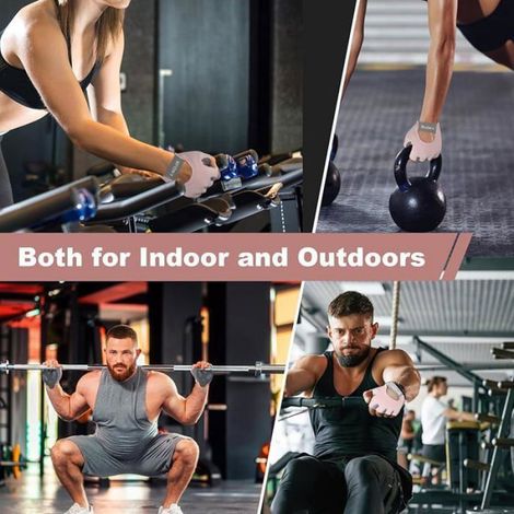 Gant Musculation - Coussin Paume 3D Antidérapant en Silicone - Pour Fitness et Entraînement avec Haltères - Taille Unique (1/5)