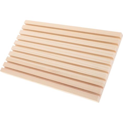 Porte-savons en Bois, Plateau Décoratif Rectangulaire pour Salle de Bain (1/5)