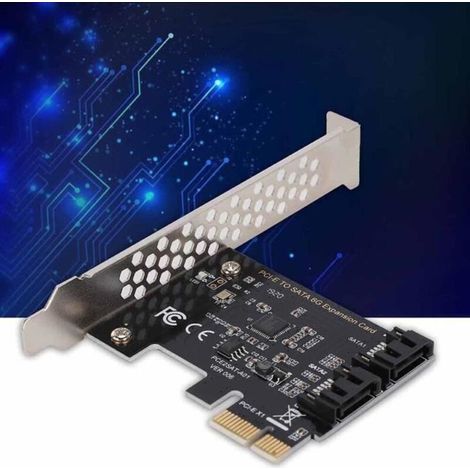 PCI-E-zu-SATA-3.0-Adapter, SATA-III-2-Port-6-Gbit/s-Erweiterungsadapter - MEY (1/4)