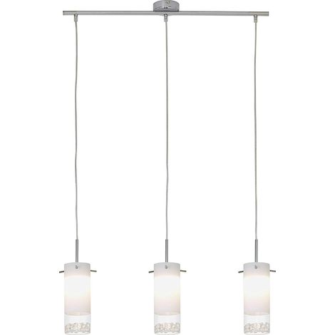 Briloner Leuchten 4289-038 A +, Lampadario LED, Sospensione, 15 W, cromata, 120 x 70 x 120 cm [Classe di efficienza energetica A+] (1/5)