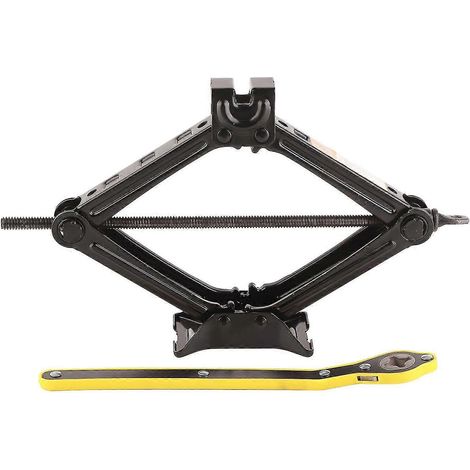 Cric ciseaux, capacité de charge de 2 tonnes, construction en acier, cric de levage portable pour voiture, camion, fourgonnette, SUV (1/4)