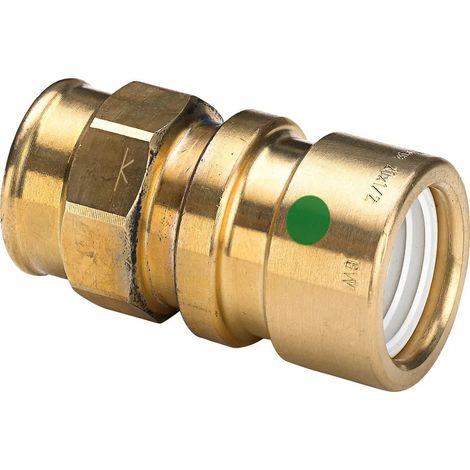 Viega Pieza de transición Geopress, d 32mm, Rp 1 bronce rojo modelo 9612TW, 765156