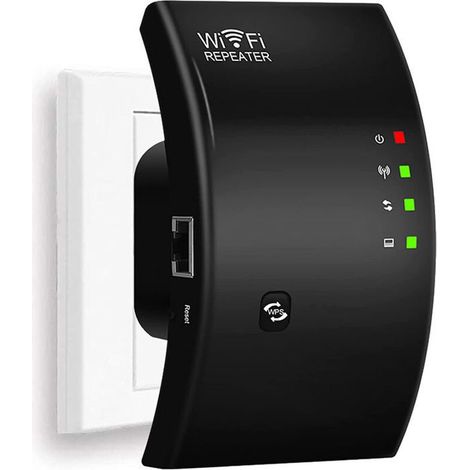 Répéteur WiFi, amplificateur WiFi puissant, extension WiFi N300, amplificateur de signal WiFi, 1 port Ethernet YYV