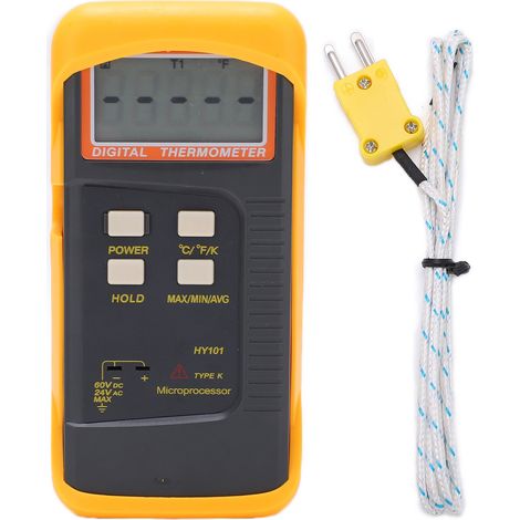 Needle Industrial Type K Thermocouple Thermometer Single Channel Temperature Meter for Metal