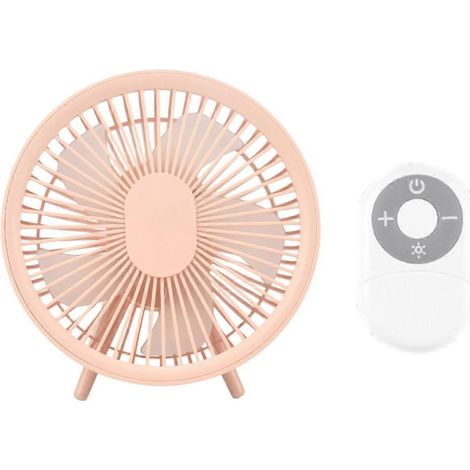 Ventilateur de bureau portable rechargeable par USB avec lumières LED, petit ventilateur de bureau, mini ventilateur (1/5)