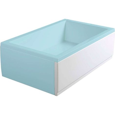 Polysan Deep Plain - Pannello frontale 110, destro, 110x36 mm, bianco 83659