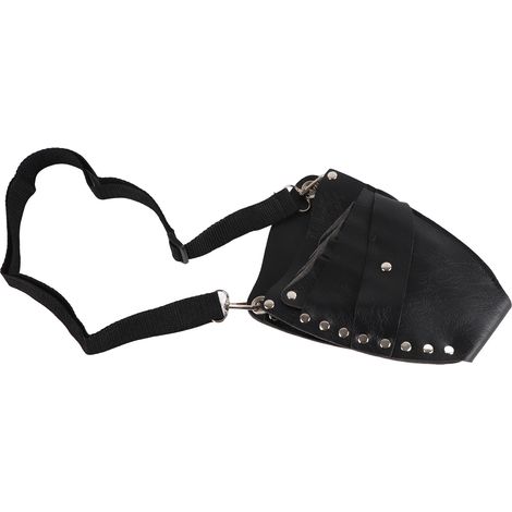 Étui portefeuille en cuir PU pour tondeuse et ciseaux de barbier, pochette de rangement avec clips à rivets, sac de coiffure professionnel (1/5)