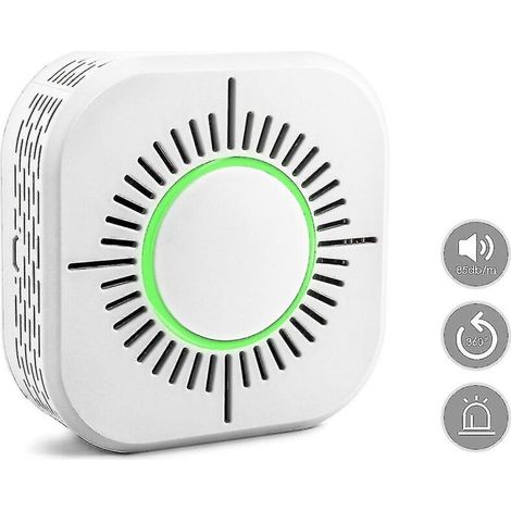 Détecteur de fumée intelligent sans fil 433 MHz Wi-Fi, capteur d'alarme incendie, détecteur de fumée (1/3)