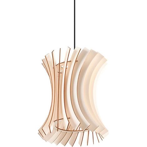 Suspension Bois Géométrique pour Ampoule E27 - SILUMEN (1/5)