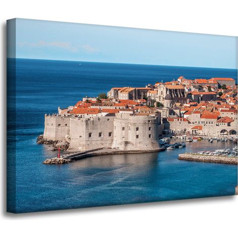 Lienzo impreso Arquitectura Croacia 70x50 cm Dubrovnik Zadar Vacaciones