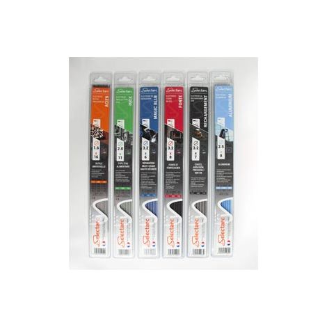 Baguettes soudure fonte 3.2mm lot de 8 - longueur 350mm Selectarc