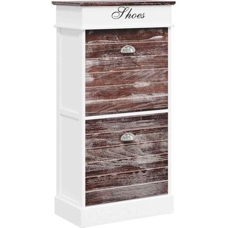 Maison Exclusive - Scarpiera Marrone 50x28x98 cm in Legno di Paulownia